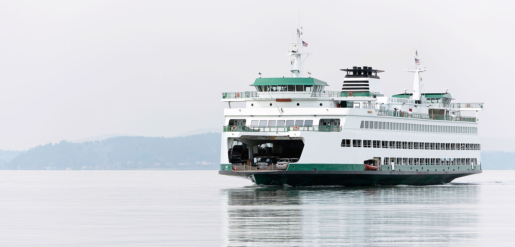 Ferry in the water