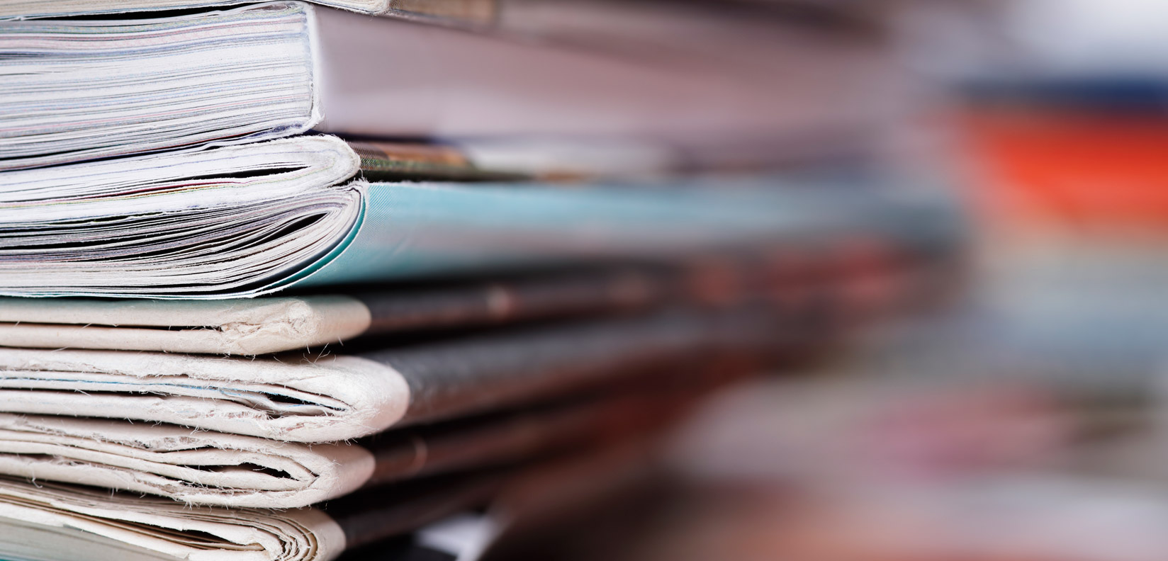 Stack of magazines