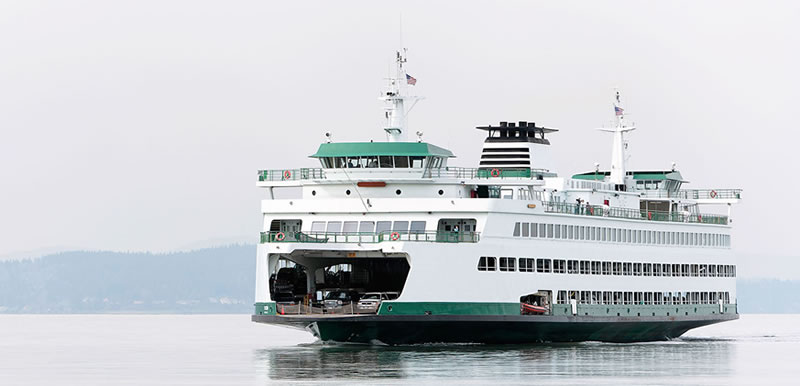 Ferry in the water