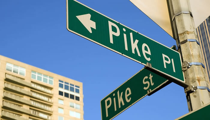 the corner of Pike and Pine